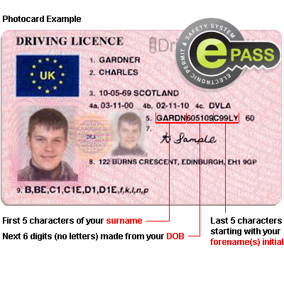 driving licence photocard and ePass explained