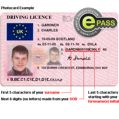 driving licence photocard and ePass explained