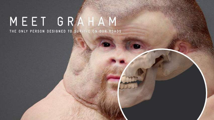 Meet Graham – the only person designed to survive on our roads