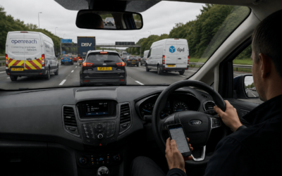 Distracted motorway driving